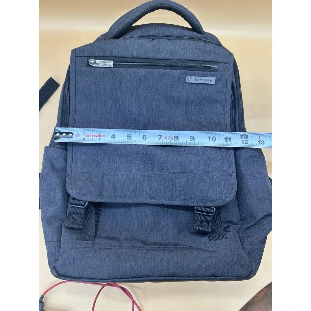Samsonite Modern Utility Double Shot Laptop Backpack Dark Gray Charcoal